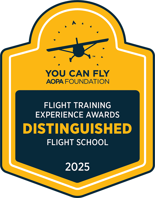 AOPA award to Code 1 Flight Training for Distinguished Flight School 2025